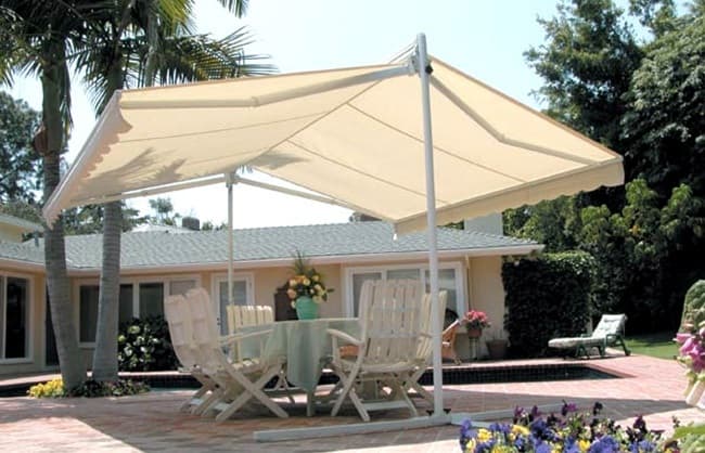 Çift Açılır Mafsallı Tente